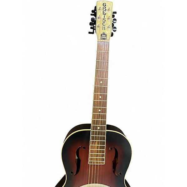 Used Gretsch Guitars G9240 Alligator Biscuit Round Neck 2 Color Sunburst Resonator Guitar