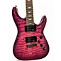 Used 2021 Schecter Guitar Research Omen Extreme 6 Magenta Solid Body Electric Guitar
