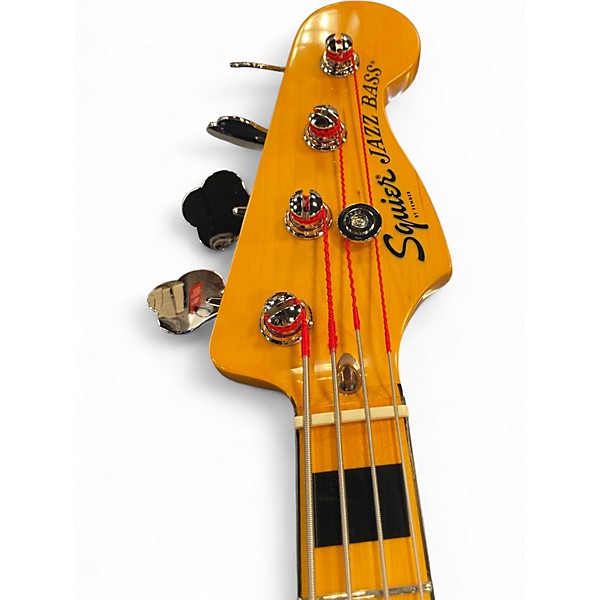 Used Squier Classic Vibe 70s Jazz Bass Black Electric Bass Guitar