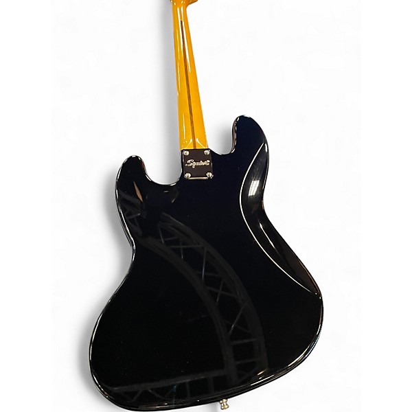 Used Squier Classic Vibe 70s Jazz Bass Black Electric Bass Guitar