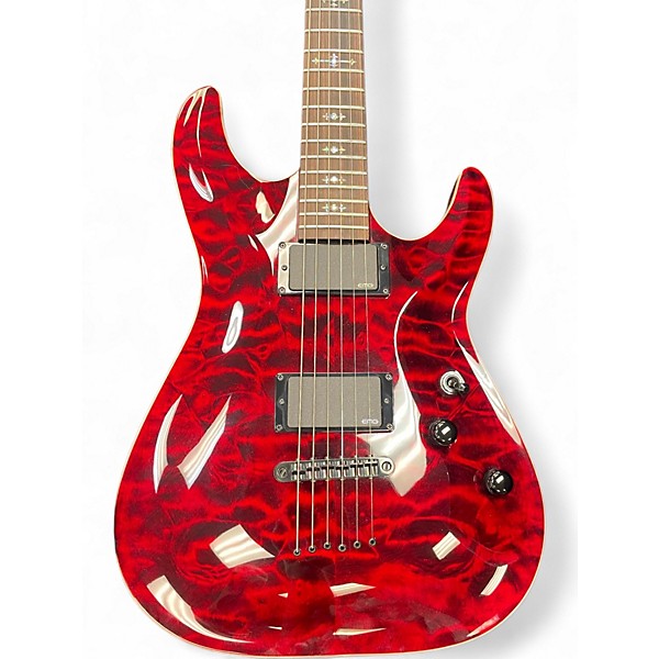 Used Schecter Guitar Research USA Hollywood Classic Black Cherry Solid Body Electric Guitar