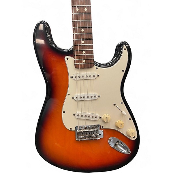Used 1996 Fender Standard Stratocaster 2 Color Sunburst Solid Body Electric Guitar