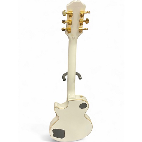 Used Epiphone Les Paul Custom Antique White Solid Body Electric Guitar