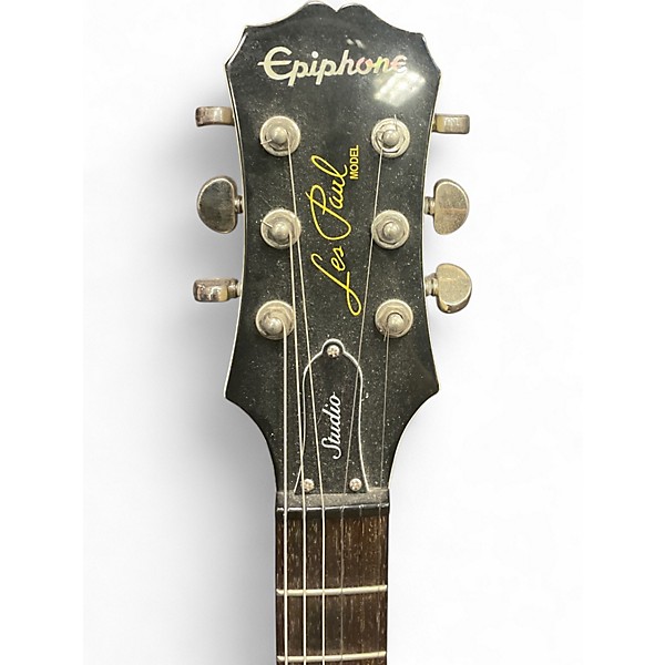 Used Epiphone Les Paul Studio Olympic White Solid Body Electric Guitar