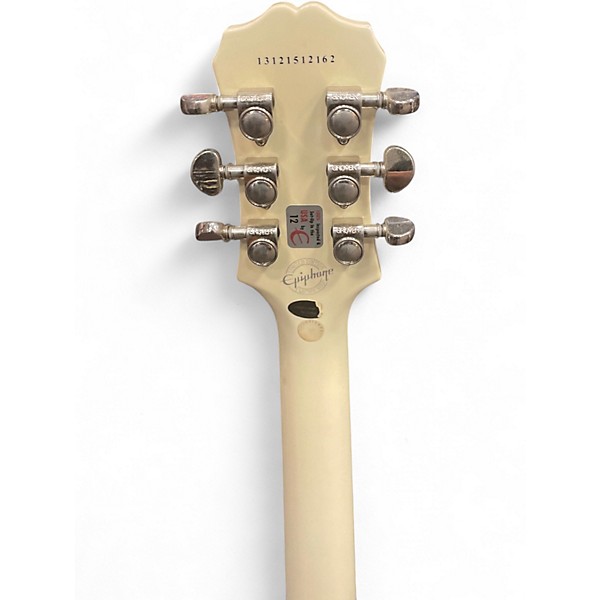 Used Epiphone Les Paul Studio Olympic White Solid Body Electric Guitar