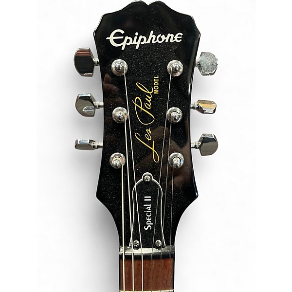 Used Epiphone Les Paul Special II Black Solid Body Electric Guitar