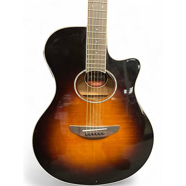 Used Yamaha APX600 2 Color Sunburst Acoustic Electric Guitar