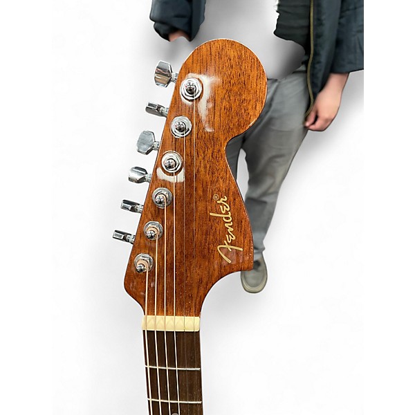 Used Fender California Monterey CE Sherwood Green Acoustic Electric Guitar