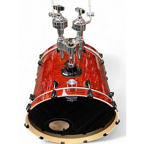 Used ddrum 7 Piece dominion birch imferno red pearl Drum Kit