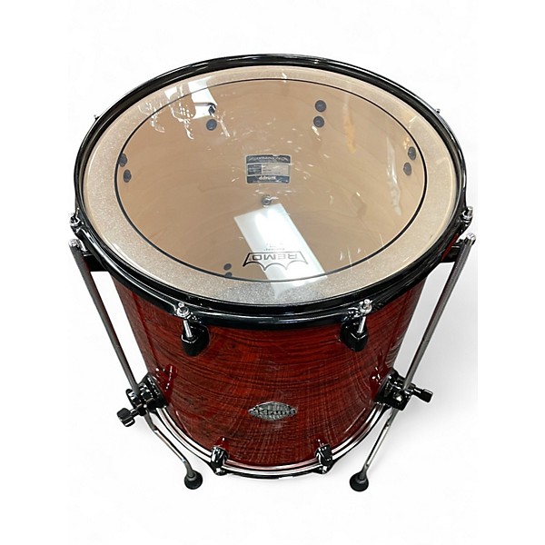 Used ddrum 7 Piece dominion birch imferno red pearl Drum Kit