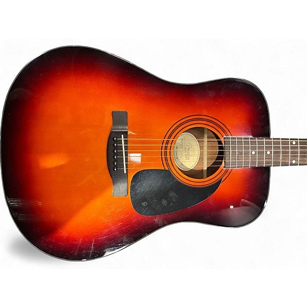 Used Fender CD60 Dreadnought 2 Color Sunburst Acoustic Guitar