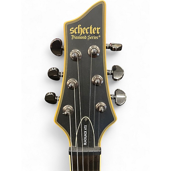 Used Schecter Guitar Research Blackjack ATX BLACK Solid Body Electric Guitar