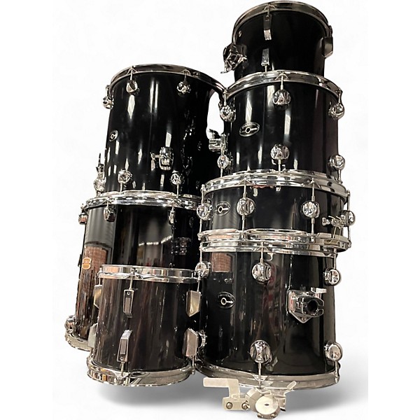 Used Pacific 8 Piece 8 Piece Kit Black Drum Kit