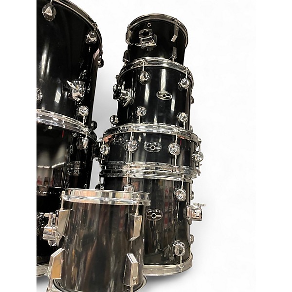 Used Pacific 8 Piece 8 Piece Kit Black Drum Kit