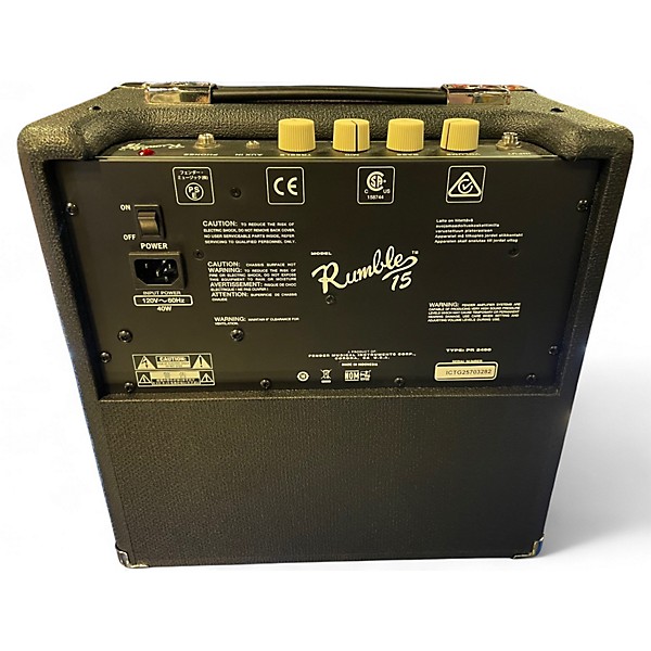 Used Fender Rumble 15 15W 1X8 Bass Combo Amp
