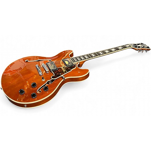 Used 2019 D'Angelico Premier DAPDC Walnut Hollow Body Electric Guitar