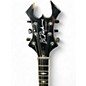 Used B.C. Rich Deluxe Series Warlock Black Solid Body Electric Guitar