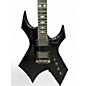 Used B.C. Rich Deluxe Series Warlock Black Solid Body Electric Guitar