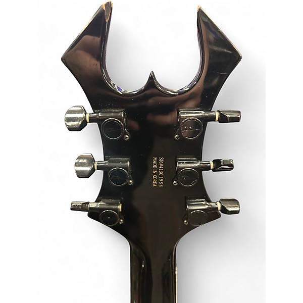 Used B.C. Rich Deluxe Series Warlock Black Solid Body Electric Guitar