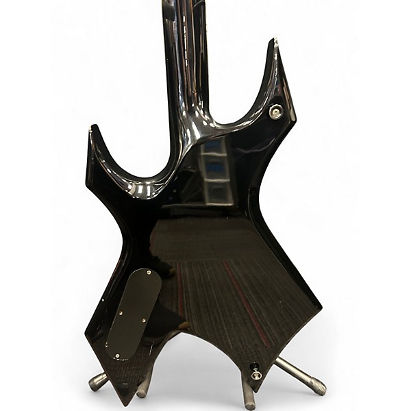 Used B.C. Rich Deluxe Series Warlock Black Solid Body Electric Guitar