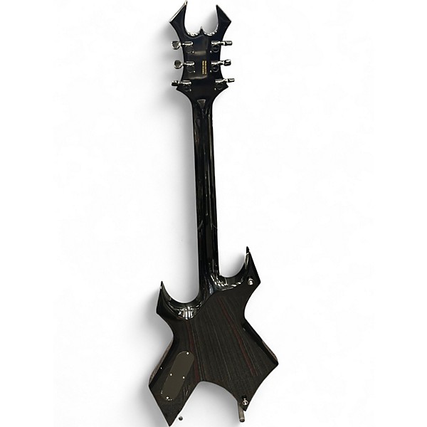 Used B.C. Rich Deluxe Series Warlock Black Solid Body Electric Guitar
