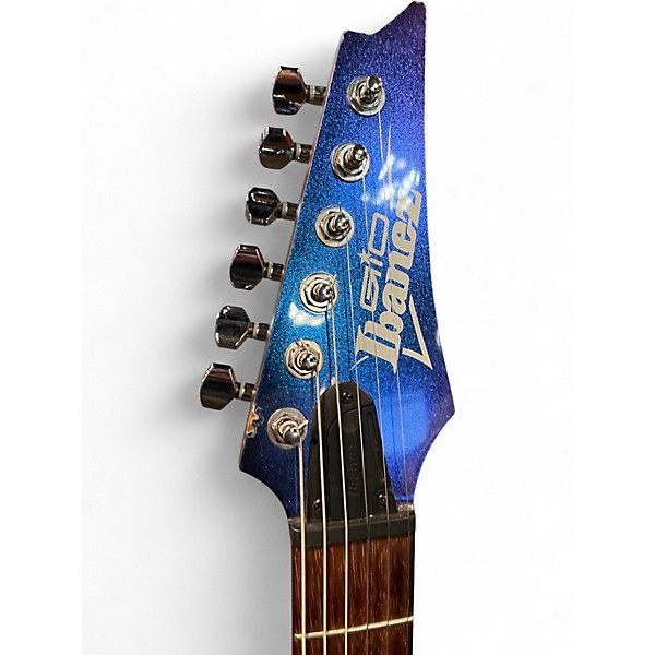 Used Ibanez GIO GRG121SP Blue Metal Chameleon Solid Body Electric Guitar