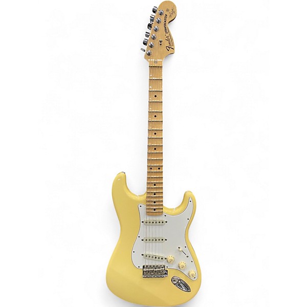 Used Fender Artist Series Yngwie Malmsteen Stratocaster WHITE MAPLE Solid Body Electric Guitar