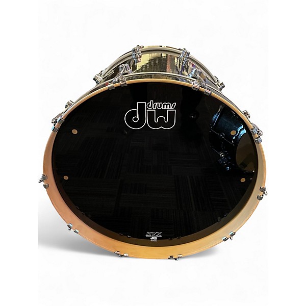 Used DW 5 Piece Performance Series PEWTER SPARKLE Drum Kit