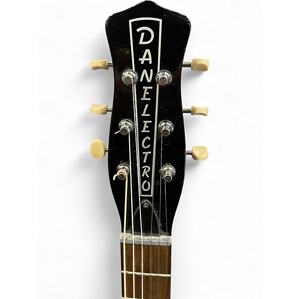 Used Danelectro Pro Black Solid Body Electric Guitar