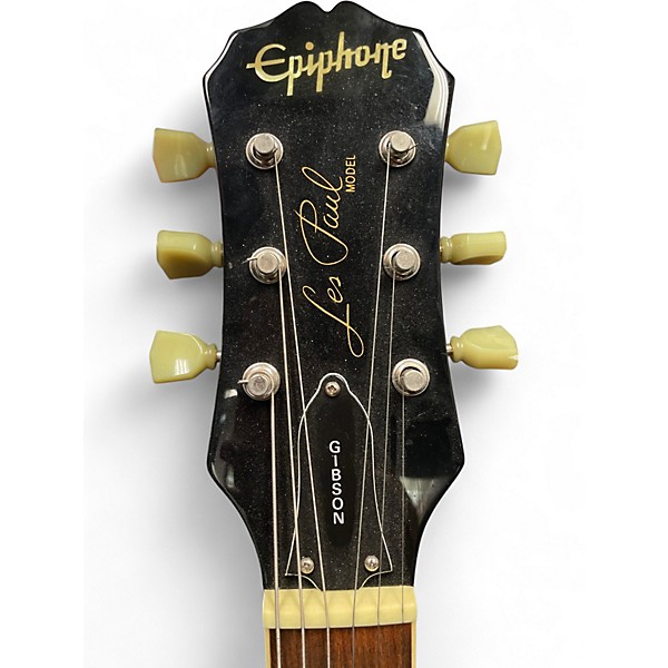 Used Epiphone Les Paul Standard Black Solid Body Electric Guitar