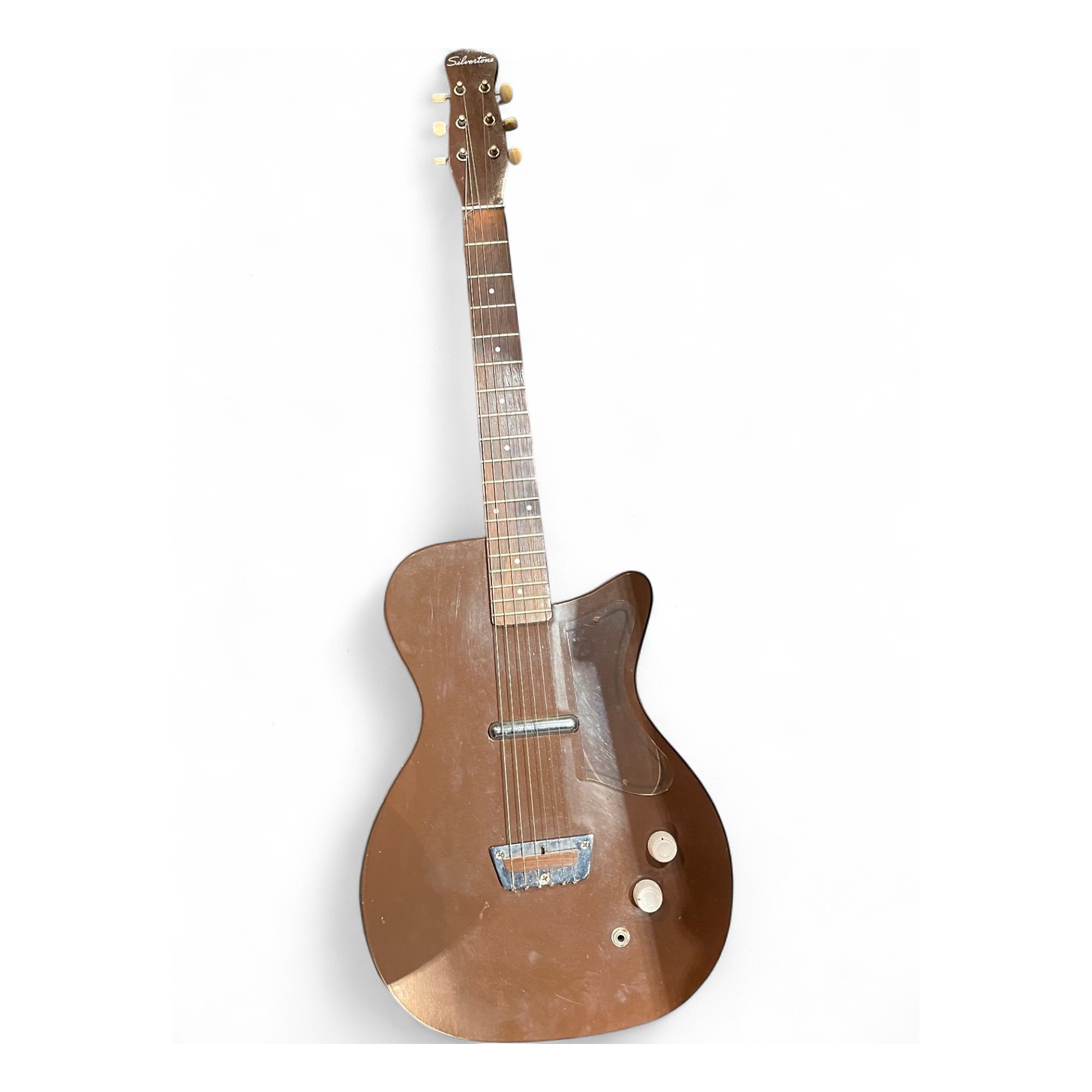 ギター Danelectro U1 Vintage 1959 Silvertone DANELECTRO U1 BROWN SPARKLE Solid Body