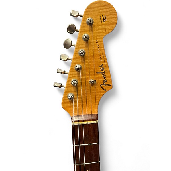 Used 2000 Fender 1960 Relic Stratocaster Custom shop Fiesta Red Solid Body Electric Guitar