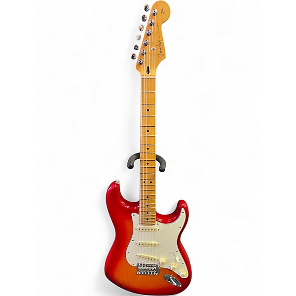 Used 2024 Fender PLAYER II CHAMBERED ASH STRATOCASTER Cherry Sunburst Solid Body Electric Guitar
