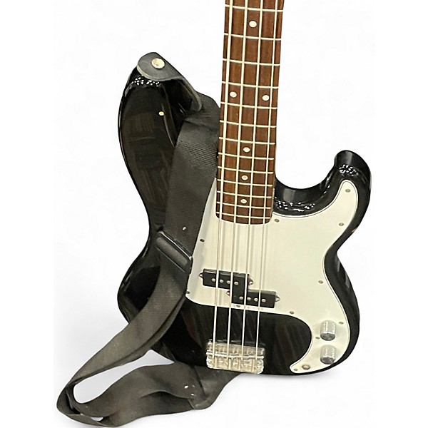 Used Squier Precision Bass Black Electric Bass Guitar