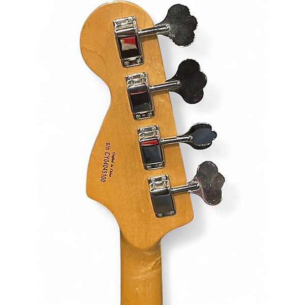 Used Squier Precision Bass Black Electric Bass Guitar