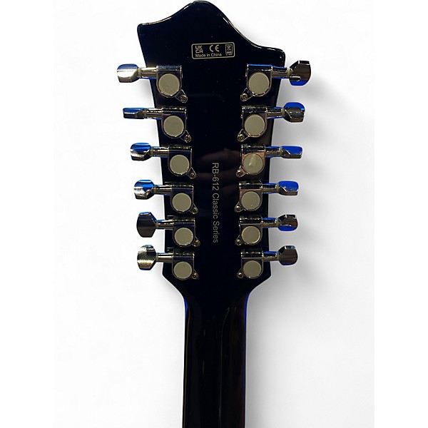 Used Harley Benton RB612 Black Hollow Body Electric Guitar