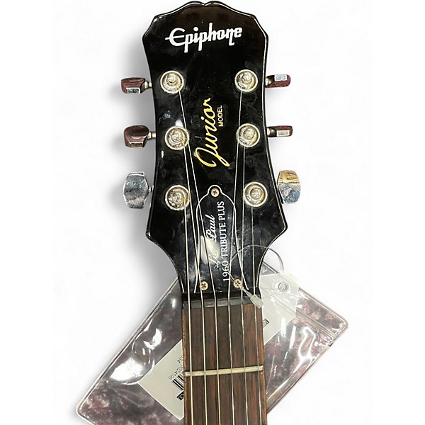 Used Epiphone Les Paul Junior Single Cut Black Solid Body Electric Guitar