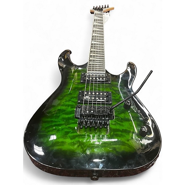 Used Jackson JS32 Trans Green Solid Body Electric Guitar