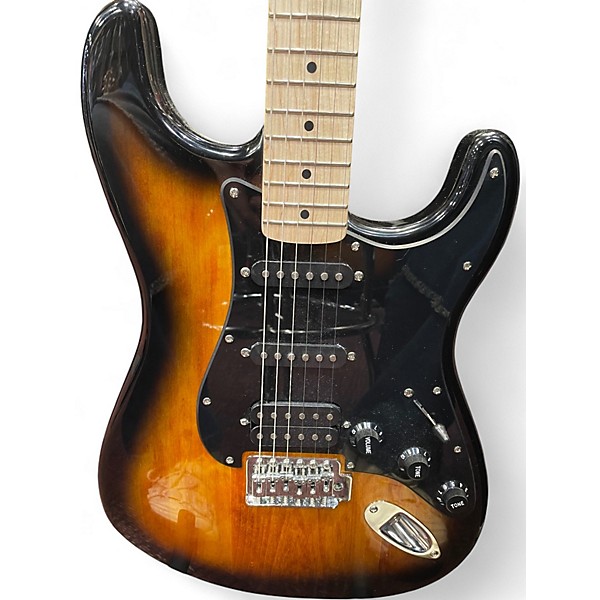 Used Squier Sonic Stratocaster HSS 2 Tone Sunburst Solid Body Electric Guitar