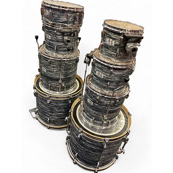 Used Pearl 8 Piece EXR Export Series Silver Oyster Pearl Drum Kit