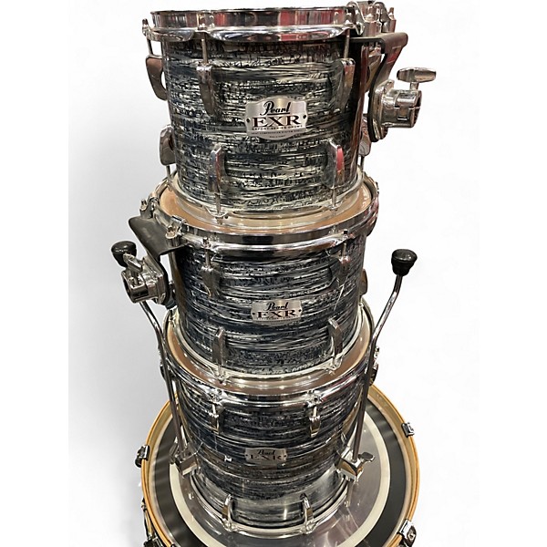 Used Pearl 8 Piece EXR Export Series Silver Oyster Pearl Drum Kit