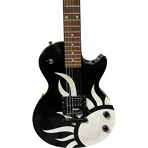 Used Gibson Sully Erna Signature Les Paul Studio Black and White Solid Body Electric Guitar