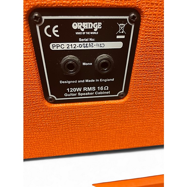 Used Orange Amplifiers PPC212C 2x12 Guitar Cabinet