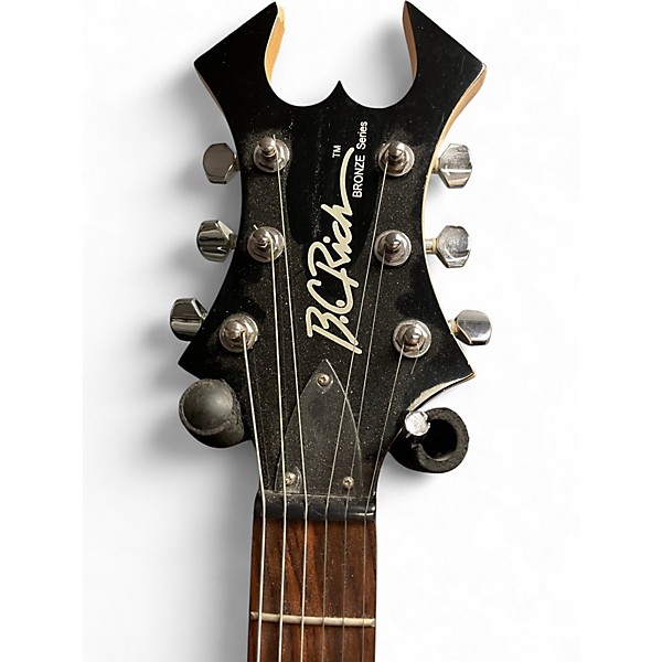 Used B.C. Rich Bronze Series Warlock Black Solid Body Electric Guitar