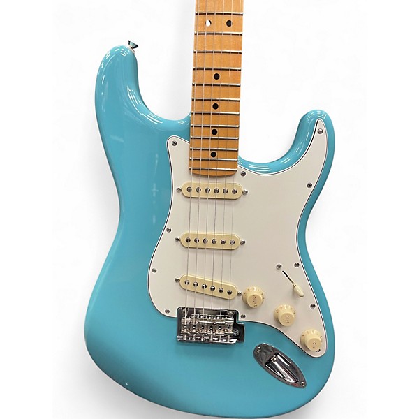 Used Fender Player II Stratocaster Aquatone Blue Solid Body Electric Guitar