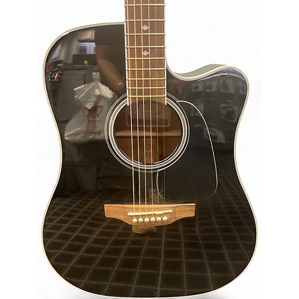 Used Takamine GD34CE Black Acoustic Electric Guitar