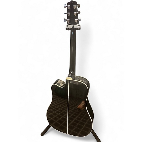 Used Takamine GD34CE Black Acoustic Electric Guitar