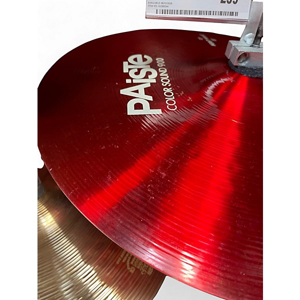 Used Paiste 15in COLORSOUND 900 PAIR Cymbal