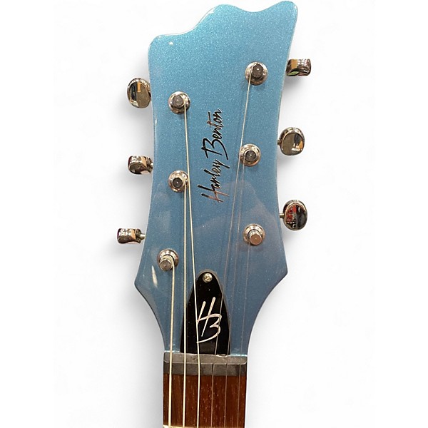 Used Harley Benton MR CLASSIC VINTAGE BLUE Solid Body Electric Guitar