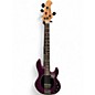 Used Sterling by Music Man Ray34 purple sparkle Electric Bass Guitar thumbnail